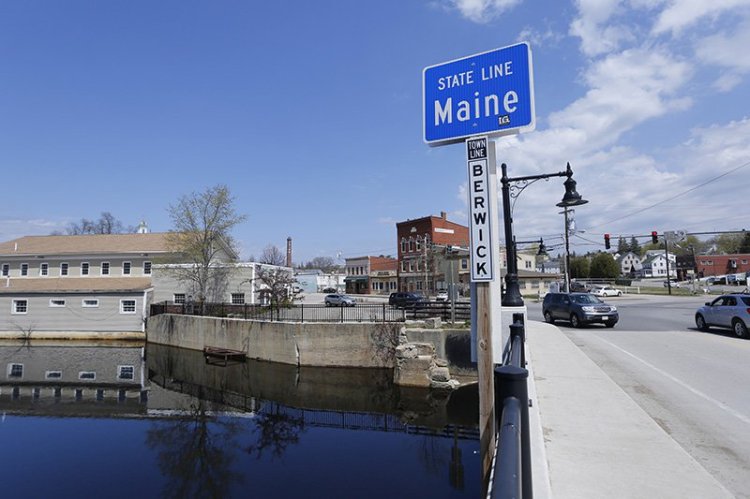 A view of downtown Berwick from the bridge over the Salmon Falls River last year. Two Berwick Sewer District employees have pleaded guilty to tampering with equipment and falsifying records about discharges into the river.