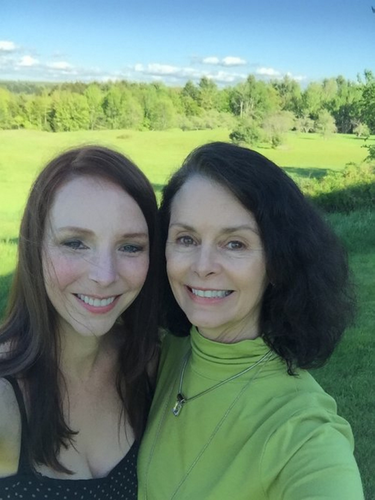 Elissa Piszel, left, of Manhattan, and Debra "Dee" Lord Cooke, of Belgrade, will offer a staged reading July 2  from the screenplay "In the Moon's Shadow" as a benefit for the Friends of the Belgrade Public Library.