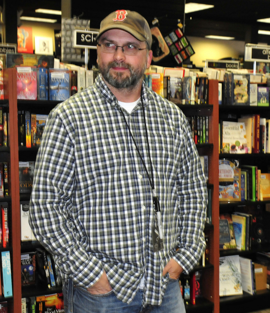 Todd Maheu, speaking Tuesday at the Bull Moose Music store in Waterville, talks about rock star Tom Petty's death.