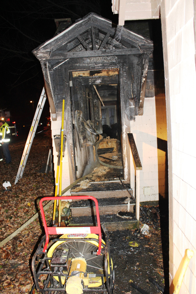 Short-circuited electrical wiring caused a fire at a home in Waterville owned by Assistance Plus, a social service and medical agency. The sole resident was alerted by smoke detectors and escaped the building.