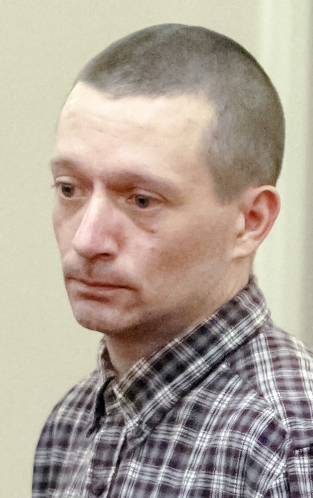 Staff photo by Joe Phelan
Scott A. Bubar, 40, takes part in a bail hearing on Wednesday at Capital Judicial Center in Augusta.