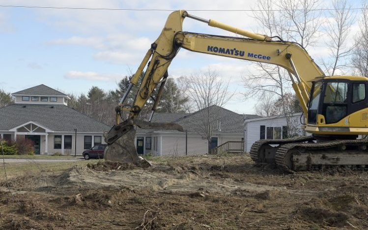 Work has begun on a construction project that will expand both classrooms and living space for students at the Chelsea campus of Spurwink, shown in this Wednesday photo.