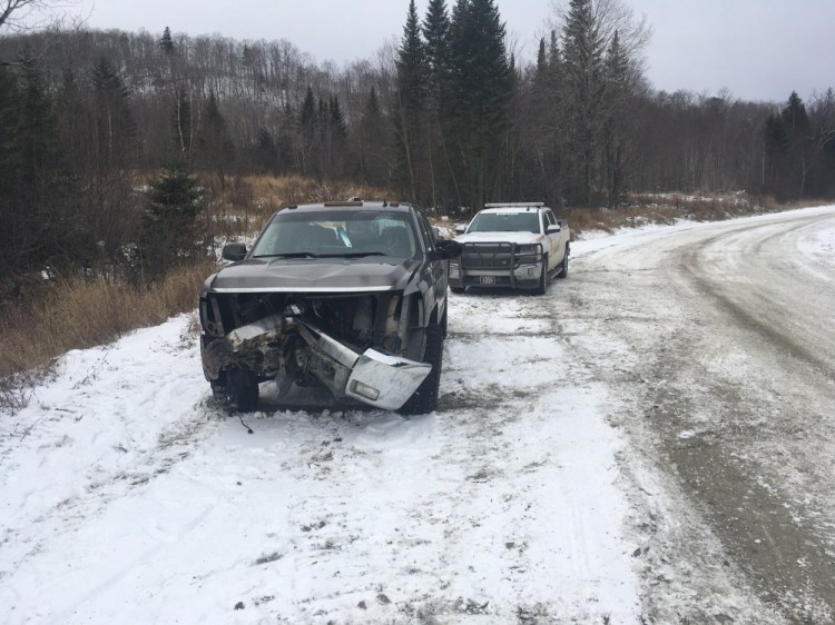 David McLaughlin, of Lebanon, lost control of his truck Saturday in Russell Pond Township, 40 miles north of Rockwood, and crashed into a bridge abutment.