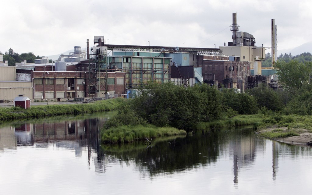 The shuttered Groveton Papers Mill in New Hampshire in 2008 please write one or two or three or four lineys herey to go with this Maine Voices thanks,