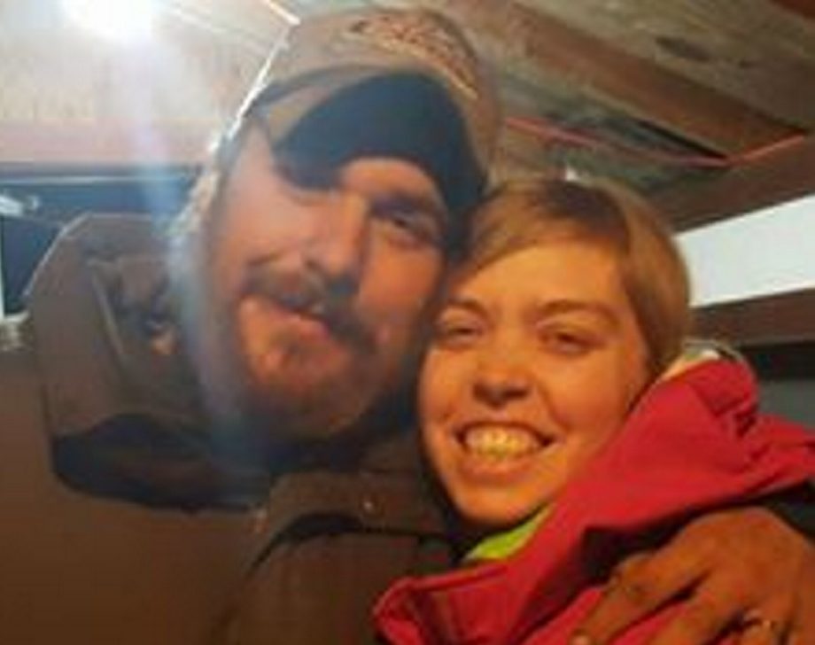 Harry Weeks and Desiree Strout in a recent photo. Nine months pregnant, Strout was on her way to Redington-Fairview Hospital in Skowhegan to have labor induced when the vehicle she was driving hit black ice and she lost control of it. She died in the ambulance taking her to the hospital. Weeks suffered a punctured lung and a lacerated liver.