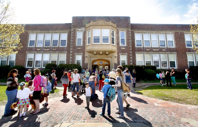 The average Portland taxpayer is expected to pay $104 more in taxes for 26 years to rebuild Portland's Longfellow Elementary, seen in 2013, and three other schools. A reader is concerned that proposed spending for the 2018-19 year would add another $200 to that.