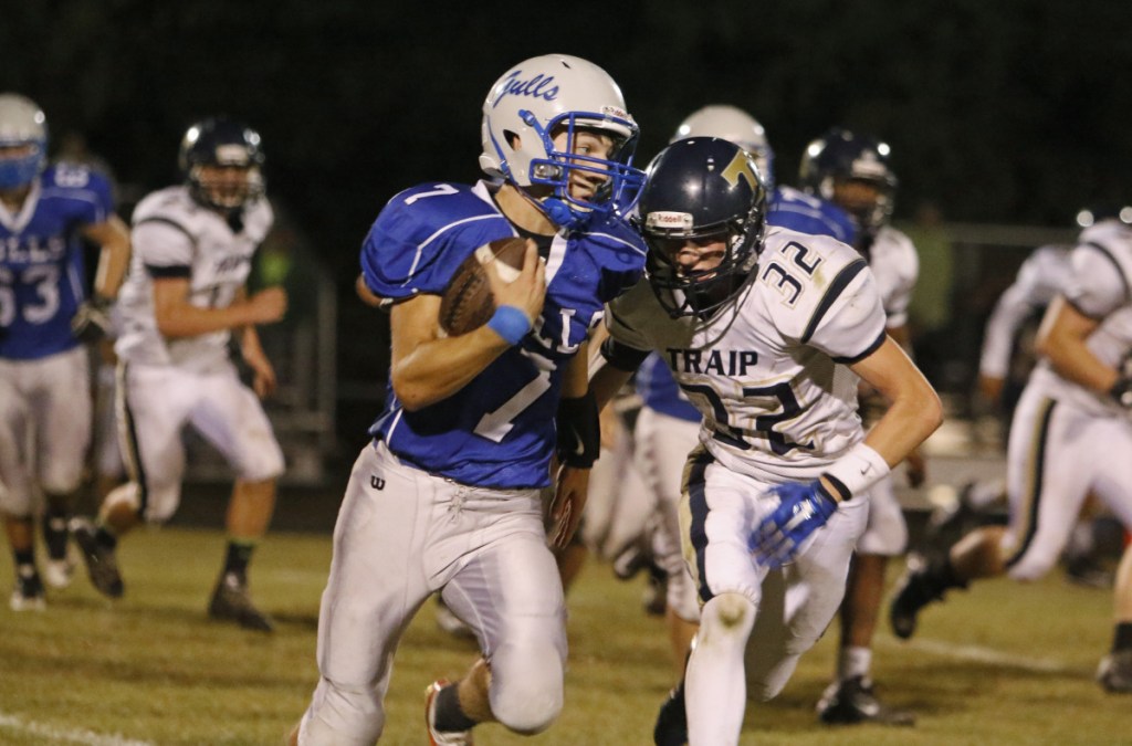 Old Orchard Beach High will join Traip Academy in the Class E developmental football league this fall. (Photo by Jill Brady/Staff Photographer)