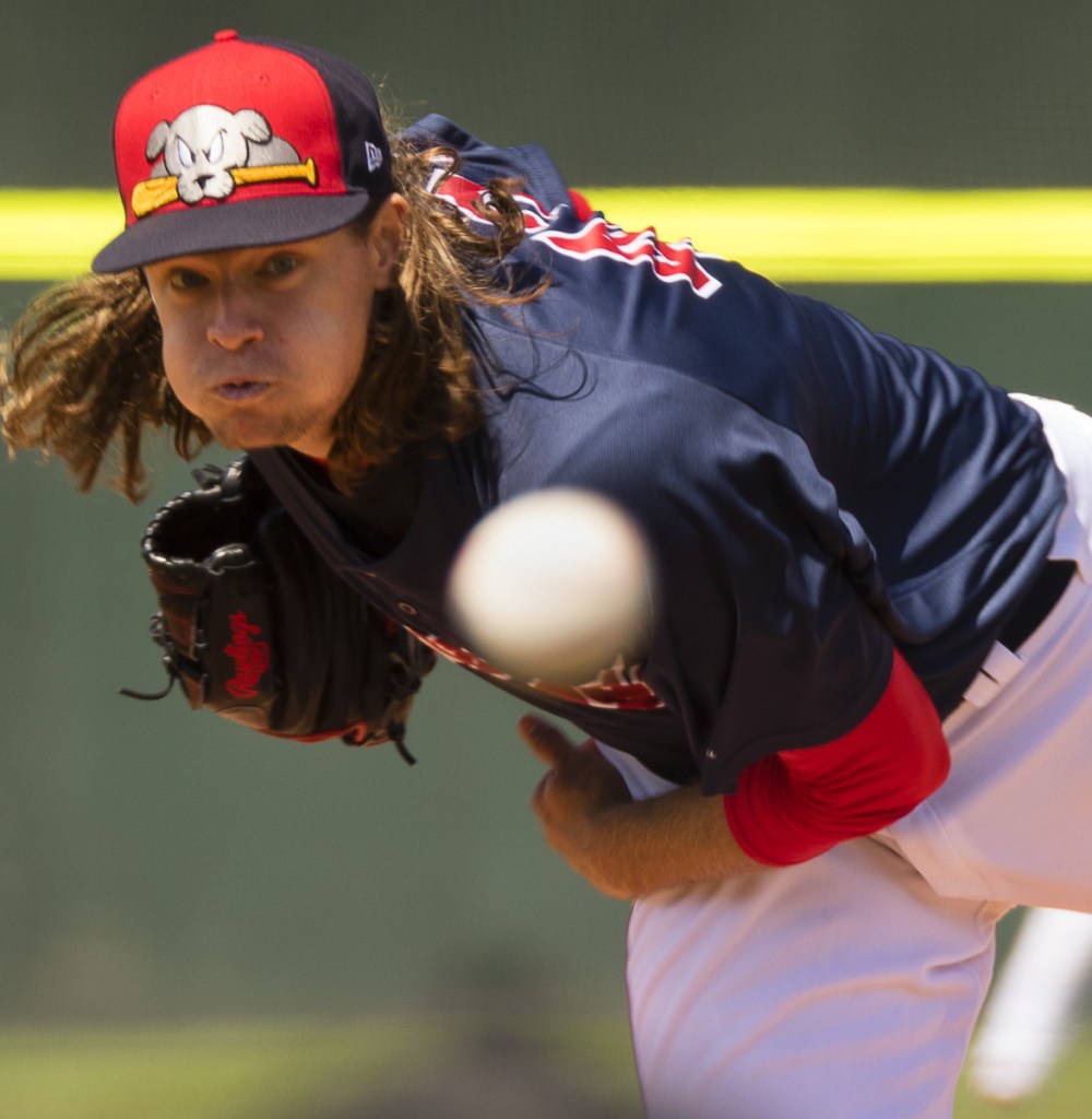 Trey Ball is thriving so far this season as a reliever for the Sea Dogs, allowing just two hits and two walks in 6  innings.