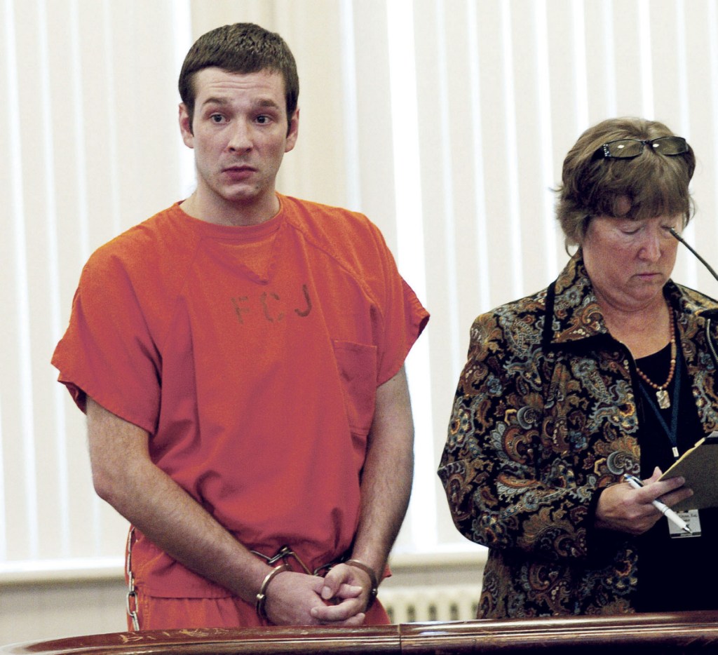 Defendant Timothy Danforth listens to proceedings in a bail hearing in Franklin Superior Court in Farmington on Sept. 7, 2016. Danforth pleaded guilty Monday to a charge of manslaughter in connection with the death of Michael Reis.