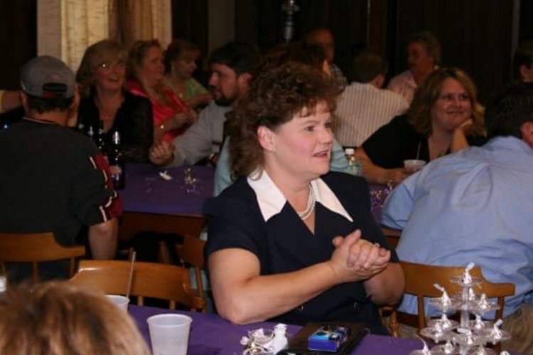 Marie Lancaster-Hale at the wedding of Judy Smith.