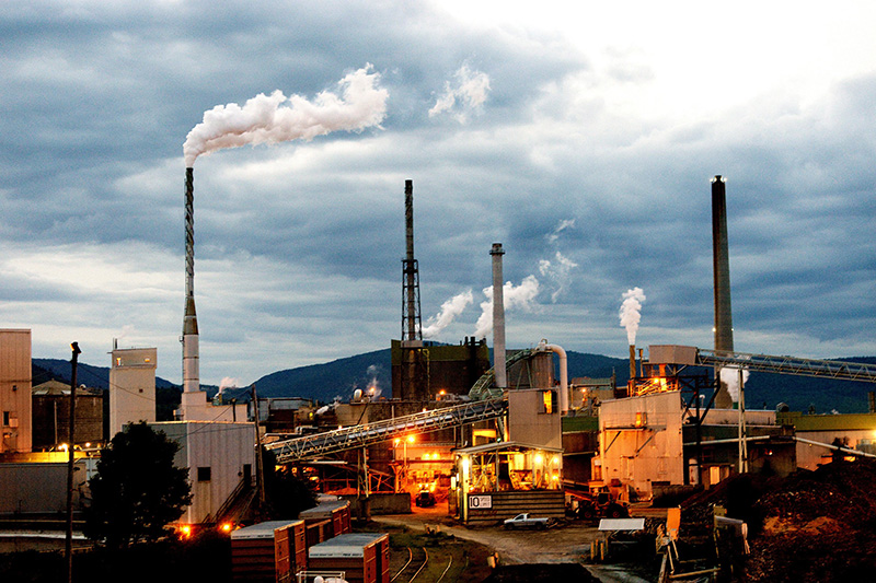 The Catalyst Paper Mill in Rumford in 2017.  