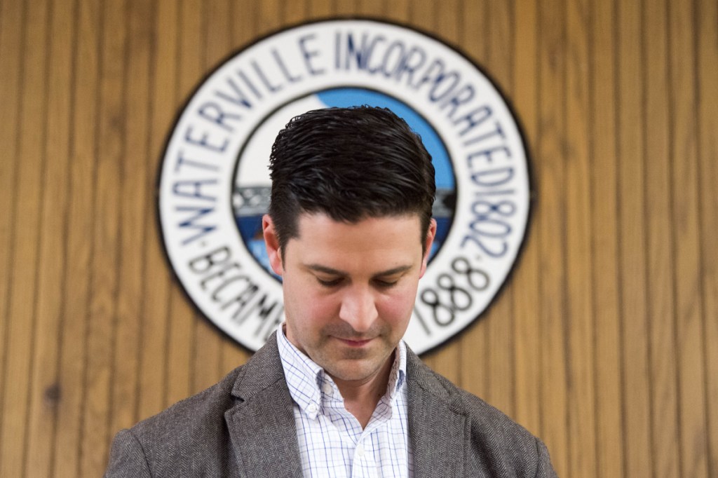 Mayor Nick Isgro opens the floor to public comments Tuesday evening at the beginning of a City Council meeting in the council chambers at The Center in Waterville.