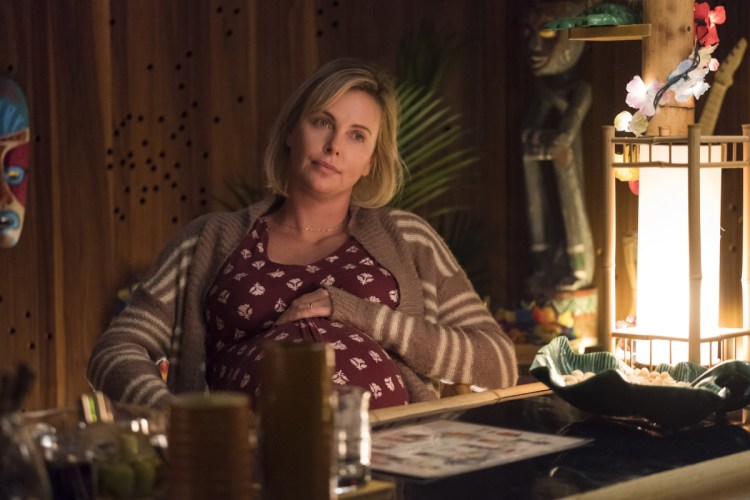 Charlize Theron in a scene from "Tully."