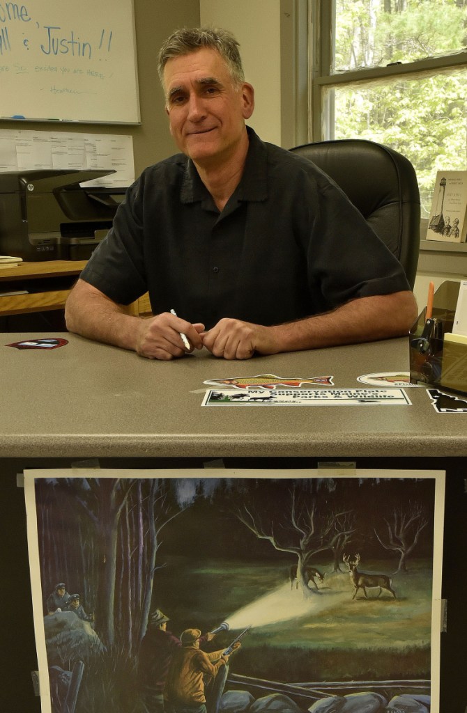 Lake George Regional Park chief administrator Darryll White sits in the park headquarters office Wednesday in Canaan. White has a master's degree in student personnel and 20 years' experience in recreation and tourism.