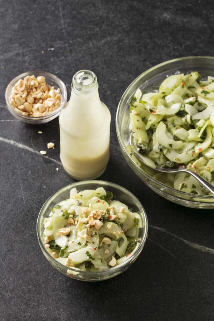 After you've roasted the garlic for this Creamy Roasted Garlic and Miso Dressing, the blender will take care of the rest.