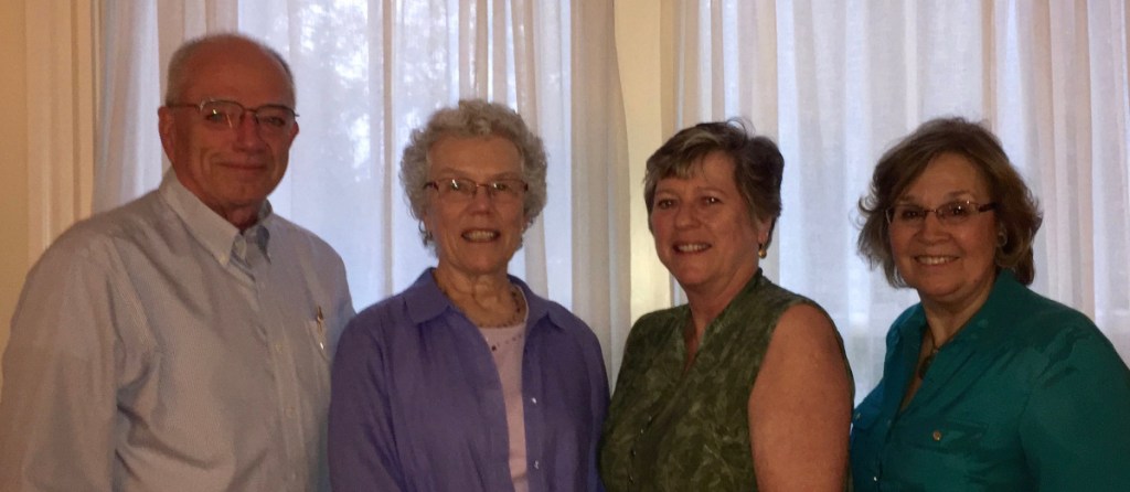 Maine Music Society's new elected officers, from left are Treasurer Gil LaPointe, Secretary Susan Trask, Vice Chairwoman Sandy MacDonald and Chairwoman Connie Hitchcock.