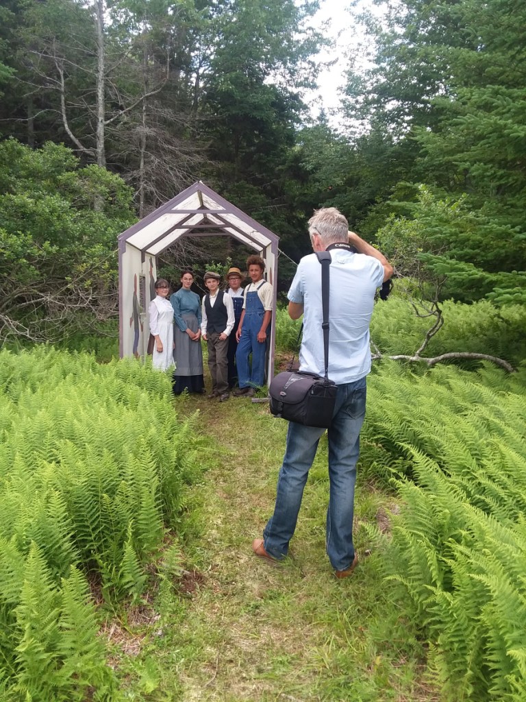 Snow Pond Arts Academy students from left to right are Evelyn Mercier, Mars Bisson, Gantt Fraser, Stephen Bard, Dawud Bloomstein. Jop Blom is the photographer in photo.