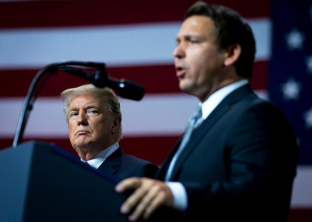 Donald Trump and Ron DeSantis