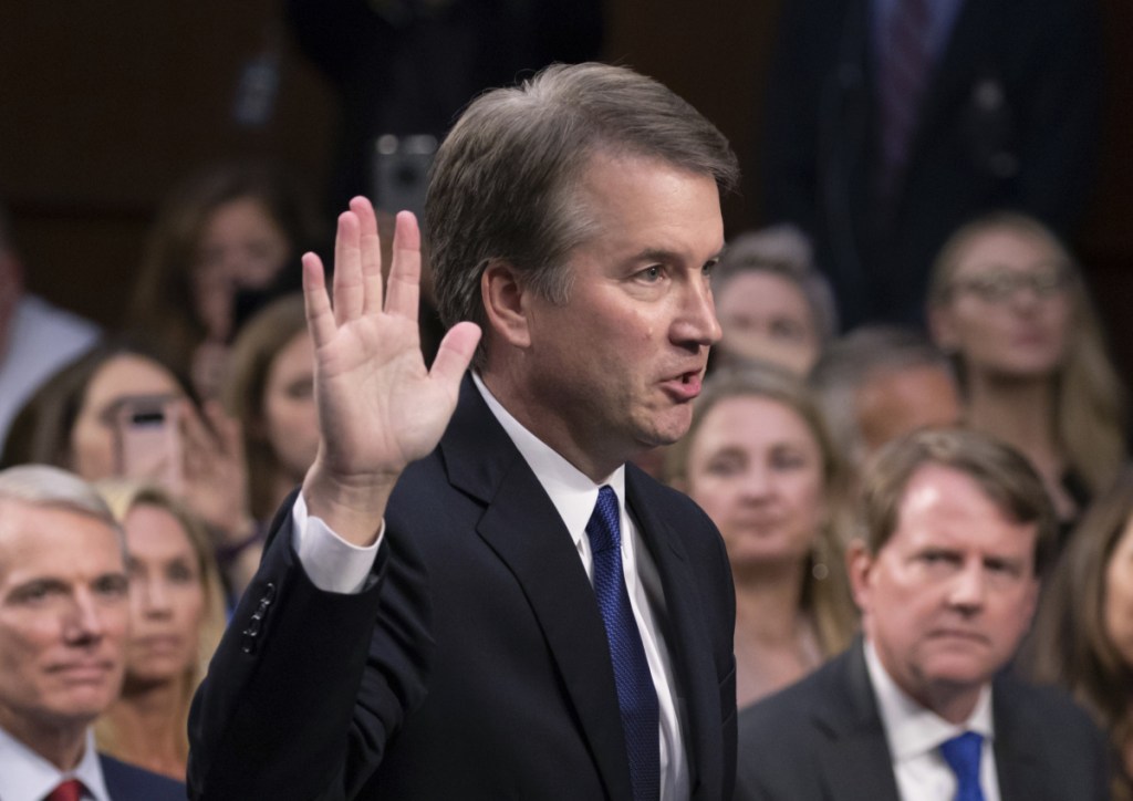 President Trump's Supreme Court nominee Brett Kavanaugh swore to tell  the whole truth before the Senate Judiciary Committee.