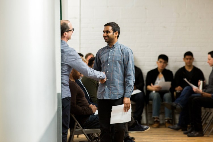 Aziz Ansari, second from left, appears in the Netflix series "Master of None." Ansari, who also was a regular in NBC's "Parks and Recreation," has two shows Sept. 28 in Portland.