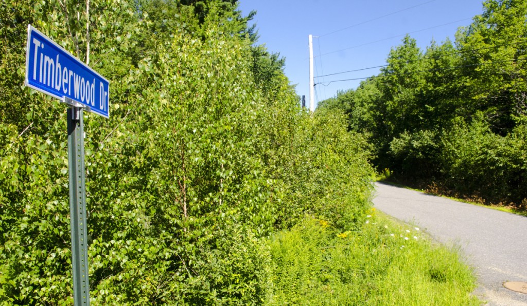 The intersection of Timberwood Drive and U.S. Route 201 in Gardiner as seen on Aug. 10.  Police found Maddilyn Burgess' body Aug. 9 in the trunk of a car after the driver, Burgess's boyfriend, stopped, got out and shot himself to death unexpectedly as police watched.