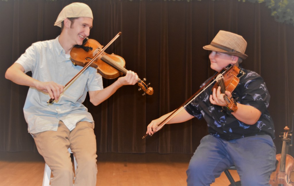 Josh White, left, of Auburn, and Owen Kennedy, of Winthrop.