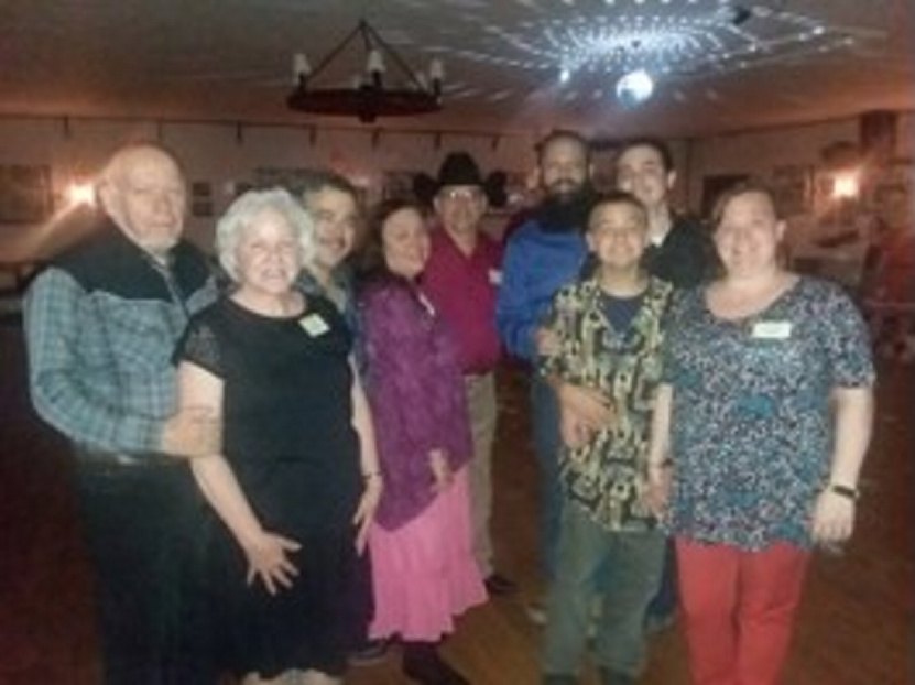 Five callers from Maine, from left, to right included caller Bob Brown and his partner Cindy Fairfield, of Newport; caller Al Hipkin, of Brunswick; caller Denise Carbonelle and her husband, Ken Carbonelle, of Sanford; caller Mike Dusoe, his son Mitchell Dusoe, his son who is also a caller, Mikey Dusoe, and his wife Melissa Dusoe, of Chelsea.