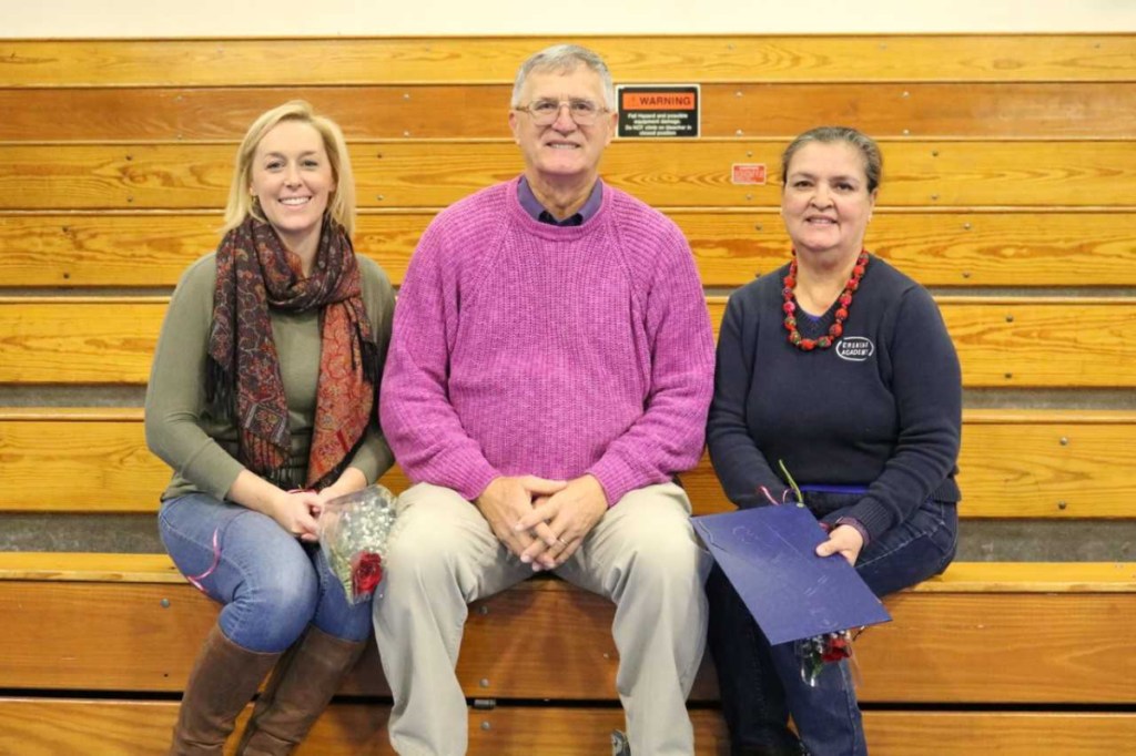 Faculty of the Trimester from left are Megan Childs, Lars Jonassen, and Sonia Stevenson.