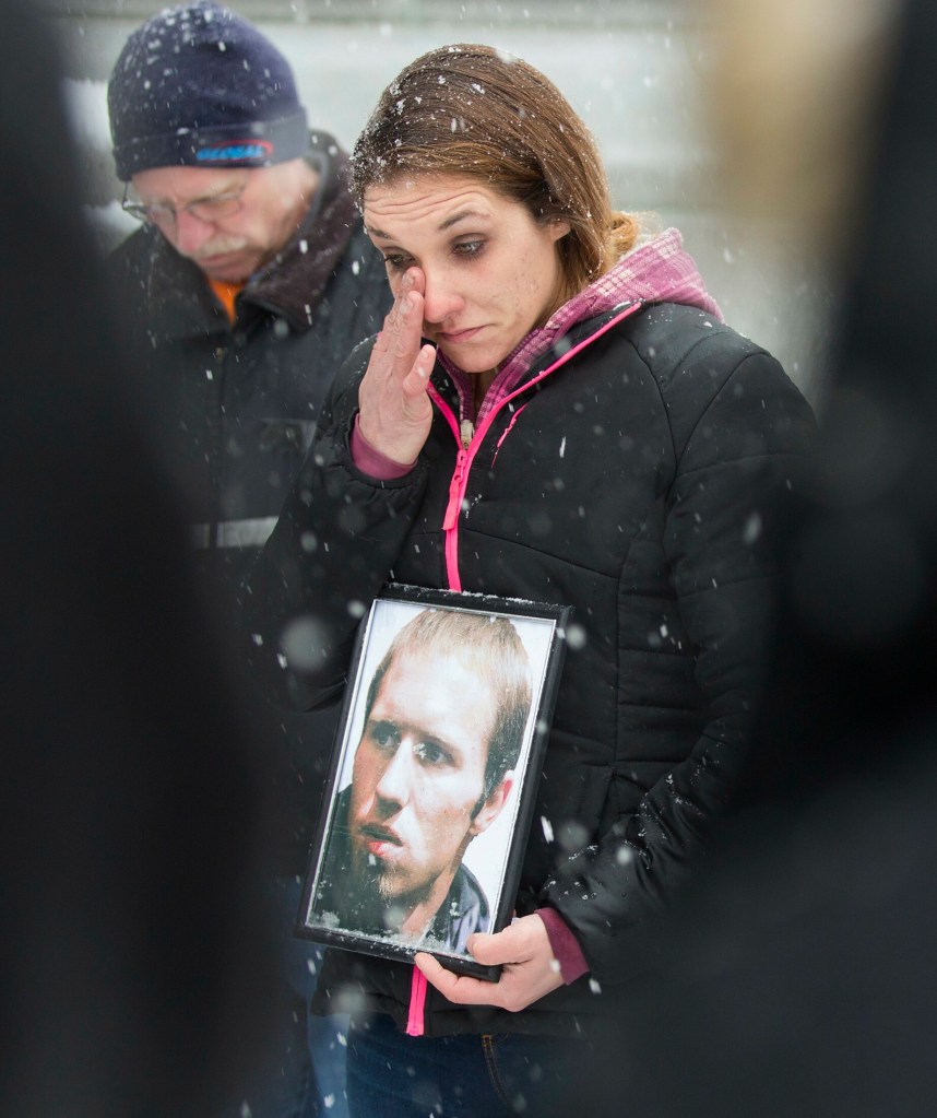 Trista Reynolds and her attorney, William Childs, hold a press conference Dec. 17, 2018, to announce a civil lawsuit that accuses Justin DiPietro of causing the death of Reynold's daughter Ayla in 2011. Time is running out on serving DiPietro with the lawsuit. Reynolds and Childs have asked the court for an extension and use of alternate means of serving the lawsuit papers.