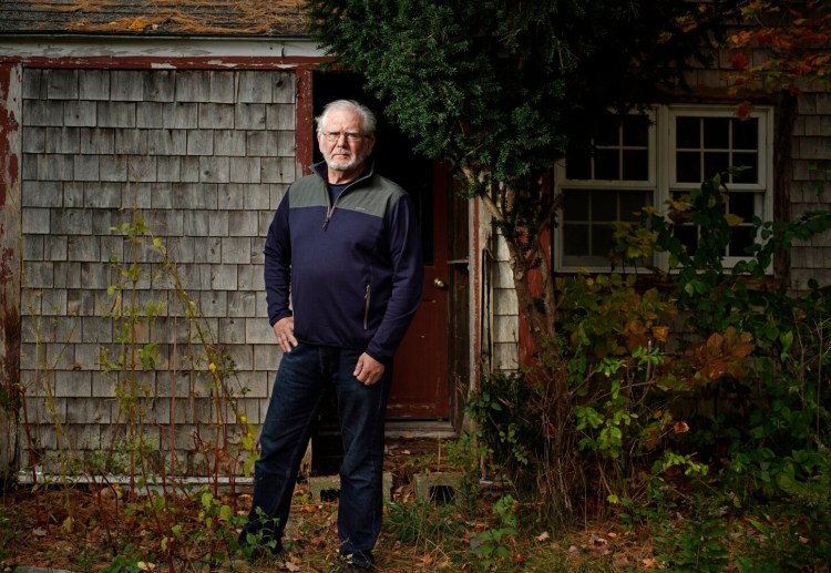 WARREN, ME - OCTOBER 19: Paul Guernsey of Warren has edited at new collection of contemporary ghost stories titled 21st Centery Ghost Stories, Volume II. Photographed at his home on Tuesday, October 19, 2021. (Staff photo by Gregory Rec/Staff Photographer)